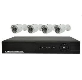 Equipos video 4CH del CCTV de la vigilancia independientes cámaras de la bala de DVR + de 700TVL IR
