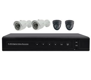 Los sistemas 4CH DVR e IR independientes de la cámara de seguridad en el hogar cubren con una cúpula cámaras