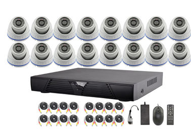 16 sistemas video de la cámara de seguridad de la vigilancia del canal AHD DVR con la lente fija de 3.6-16m m