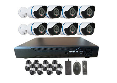 Sistemas al aire libre de las cámaras de seguridad de la casa del canal de la prenda impermeable 1000TVL 8 con el CORTE del IR