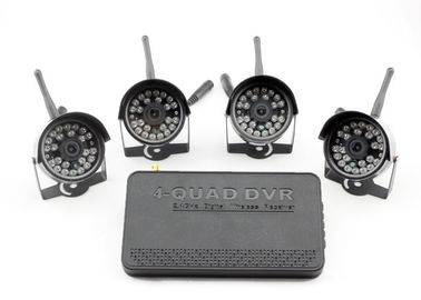 Impermeabilice cuatro el sistema de seguridad de la radio DVR de la cámara 2.4G Digitaces con las cámaras de la visión nocturna