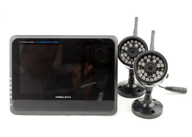 Sistema de pesos americano que registra el sistema al aire libre inalámbrico de la cámara de seguridad de 4 Ch con DVR y el monitor LCD a todo color