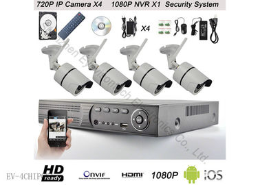 720P 4CH se dirigen la cámara CCTV, video 500G de la red de sistema de la cámara de seguridad del IP